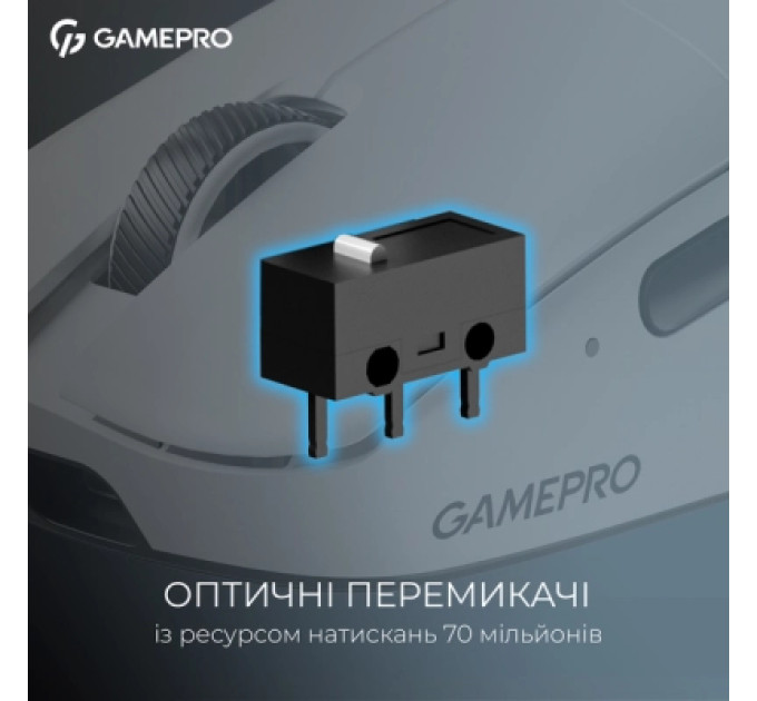 GamePro Мишка GamePro Asgard Odin 8K Wireless/USB White (GM035W)
