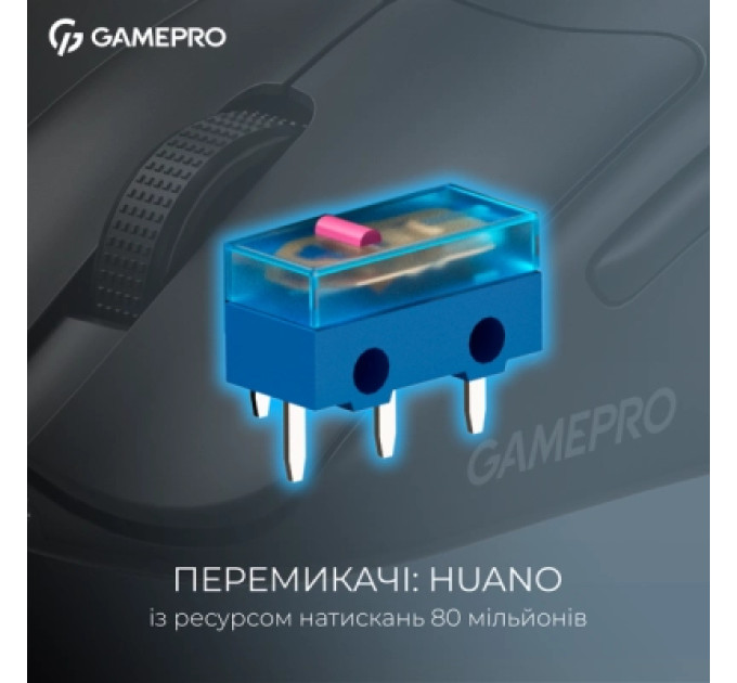 GamePro Мишка GamePro Asgard Surt Wireless/Bluetooth/USB Black (GM017B)
