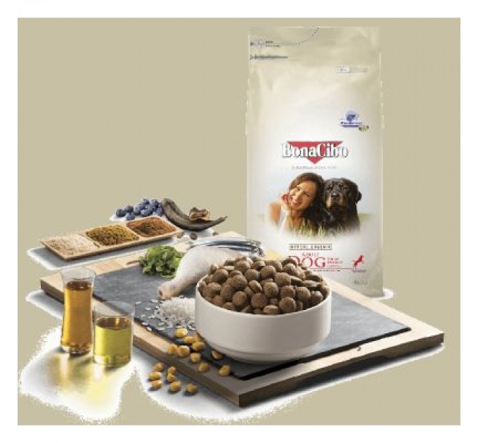 Сухий корм для собак BonaCibo Adult Dog High Energy Chicken&Rice with Anchovy 4 кг (8694686406175)