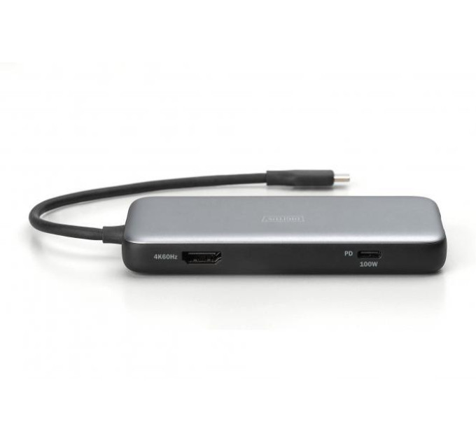 Assmann Док-станція USB-C, 7 портів, 1xHDMI, 3xUSB 3.2 Gen 2, 1xRJ45, 1xSD, 1xMicroSD, 1xPD DA-70914 DIGITUS by ASSMANN