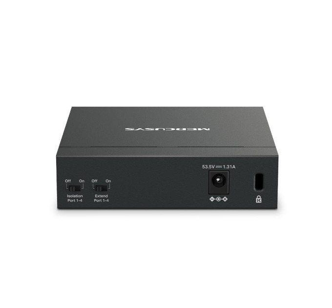 Mercusys 5-портовий настільний гігабітний комутатор з 4 портами РоЕ, MS105GP MERCUSYS