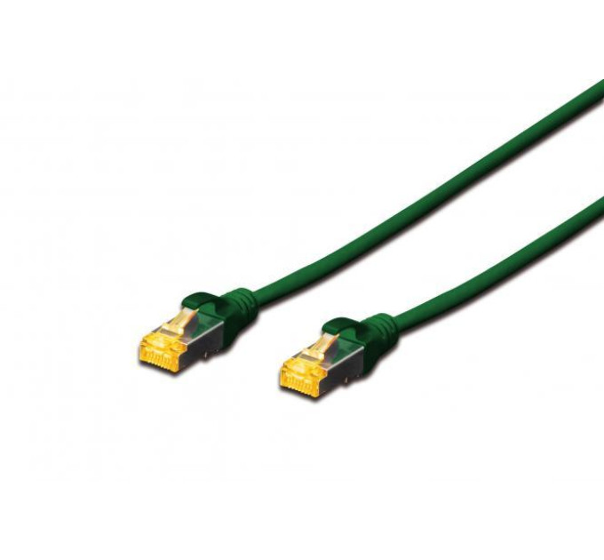 Assmann Патч-корд CAT 6A S-FTP, Cu, LSZH AWG 26/7, довжина 3 м, колір зелений, DK-1644-A-030/G DIGITUS by ASSMANN