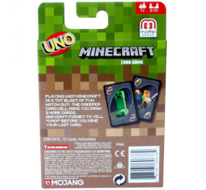 Настільна гра UNO Minecraft (FPD61)