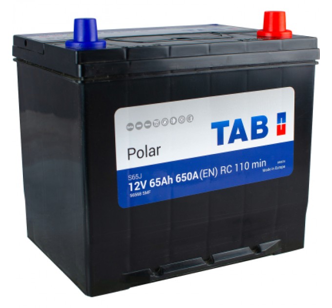 Акумулятор автомобільний TAB 65 Ah/12V Polar S Euro Japan (246 865)