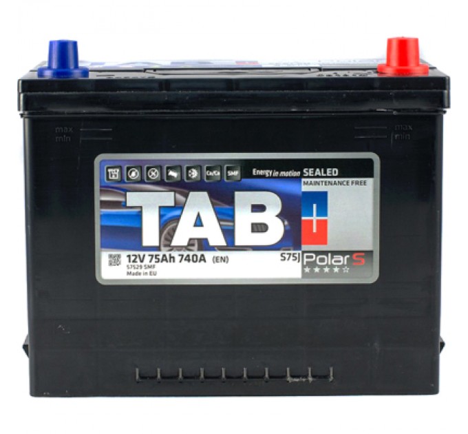 Акумулятор автомобільний TAB 75 Ah/12V Polar S Euro Japan (246 875)