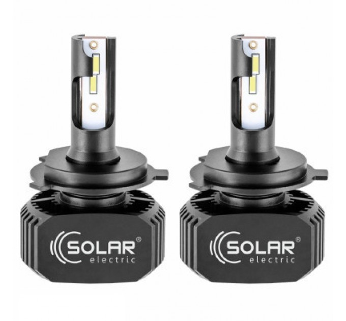 Автолампа SOLAR H4 LED 12/24V 40W 5000Lm 6000K, CSP1860 (8204)