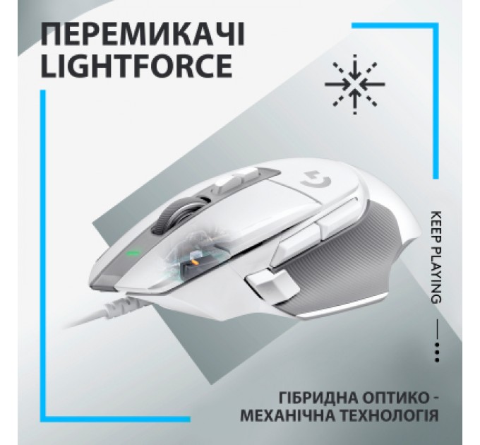 Logitech Мишка Logitech G502 X USB White (910-006146)