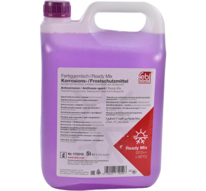Антифриз Febi G12++ 5л фіолетовий -35C (172019FE)