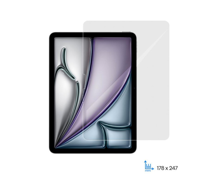 2E Скло захисне 2E iPad Air 11" (2024-2025), 2.5D (2E-IP-IPD-A11-LT2.5D-CL)