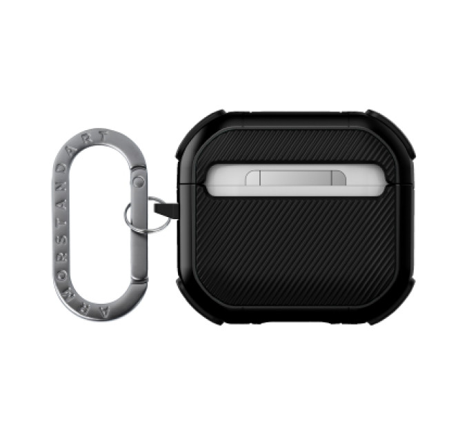 Armorstandart Чохол для навушників Armorstandart Panzer для Apple Airpods 4 Black (ARM82552)