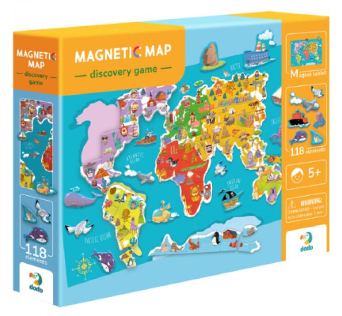 Настільна гра DoDo Магнітна Мапа (200201)