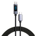 Vinga Дата кабель USB-C to USB-C 2.0m 100W LCD Display Nylon Black Vinga (VYDCCC22100D)