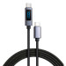 Vinga Дата кабель USB-C to USB-C 2.0m 100W LCD Display Nylon Black Vinga (VYDCCC22100D)