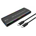 Dynamode Кишеня зовнішня Dynamode M.2 SSD NVMe/SATA combo USB3.2 GEN2 Type-C aluminium black (DM-CAD-SSD10)