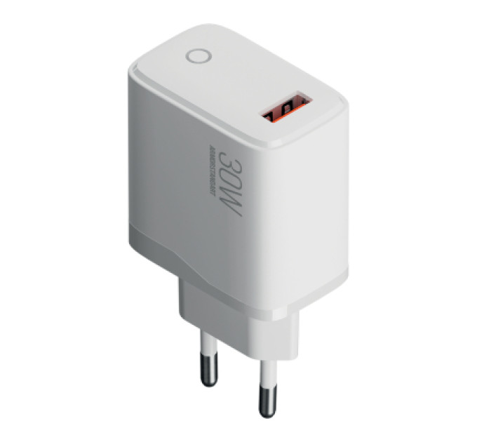 Armorstandart Зарядний пристрій Armorstandart AR013 USB-A 30W white (ARM84424)