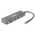 D-Link Концентратор D-Link USB-C 3xUSB3.0, 1xUSB-C, 1xHDMI (DUB-2333)