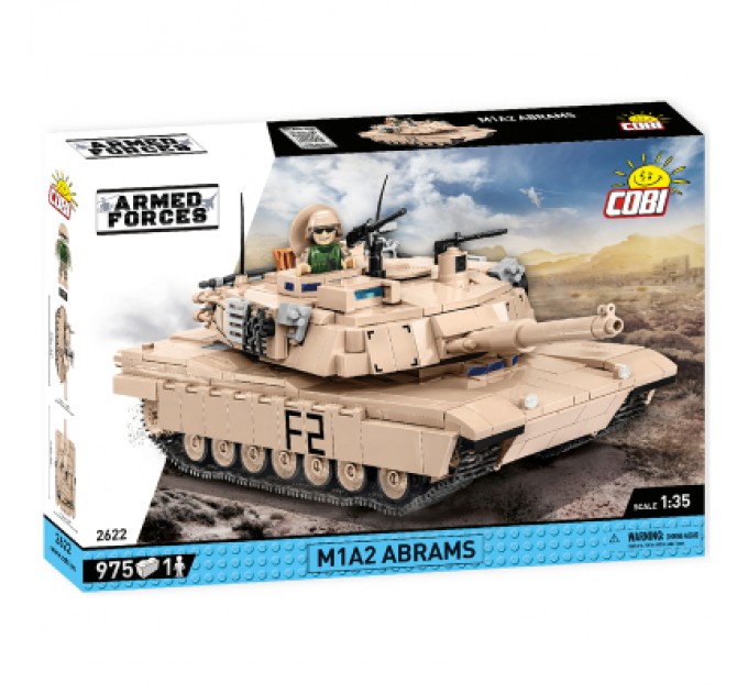 Конструктор Cobi Танк M1A2 Абрамс, 975 деталей (COBI-2622)