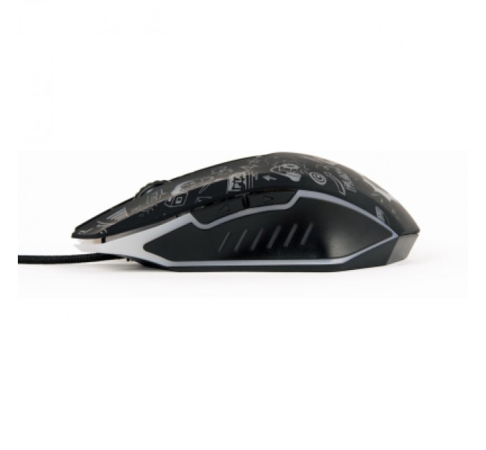 Gembird Мишка Gembird MUS-6B-GRAFIX-01 USB Black (MUS-6B-GRAFIX-01)