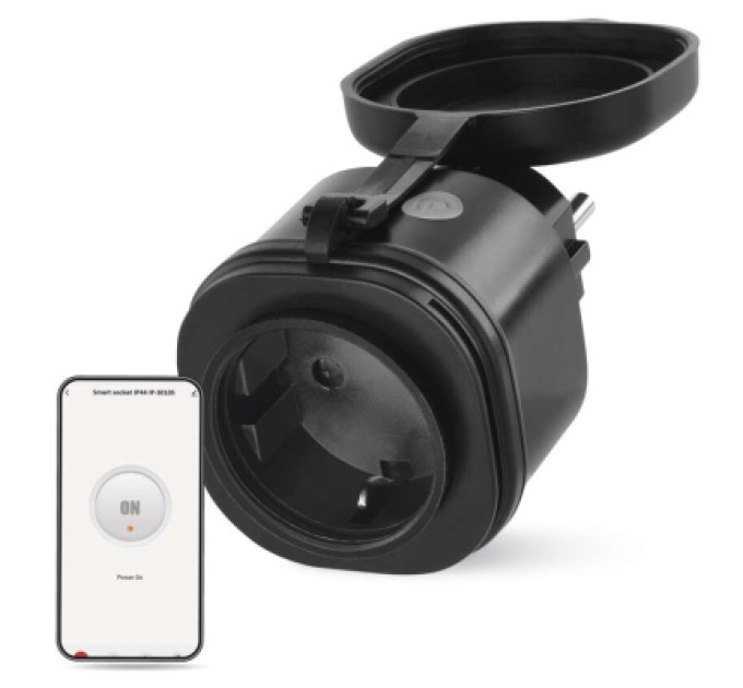 EMOS Розумна розетка WIFI P5534 GoSmart, ZigBee 3.0, IP44 EMOS (P5534)