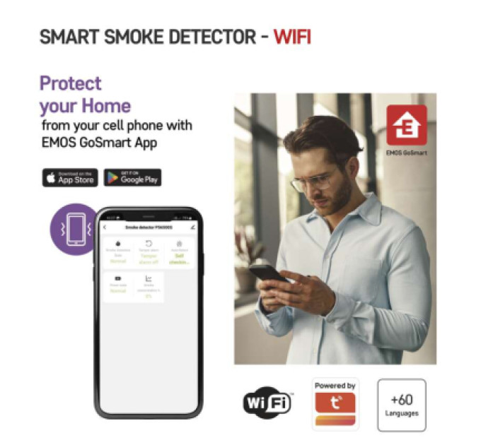 EMOS Датчик диму EMOS P56500S ZigBee (P56500S)