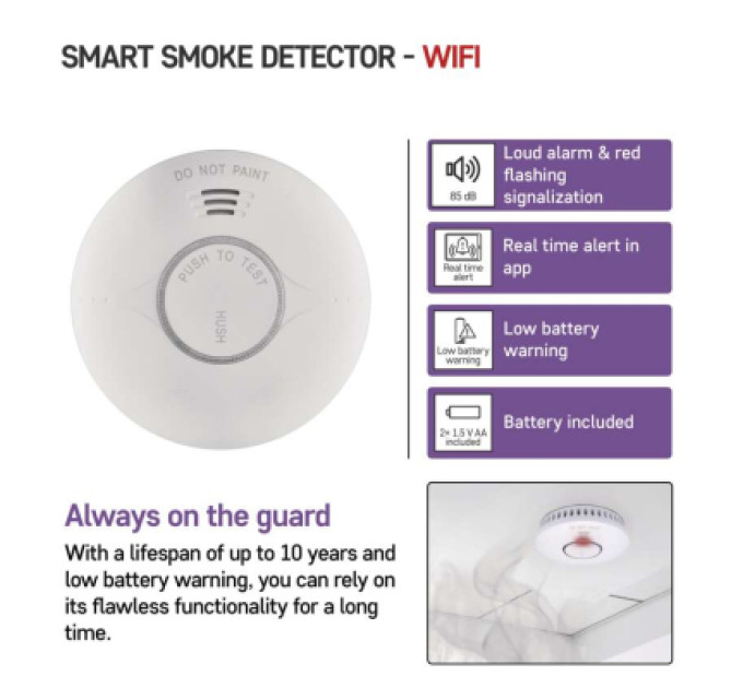 EMOS Датчик диму EMOS P56500S ZigBee (P56500S)