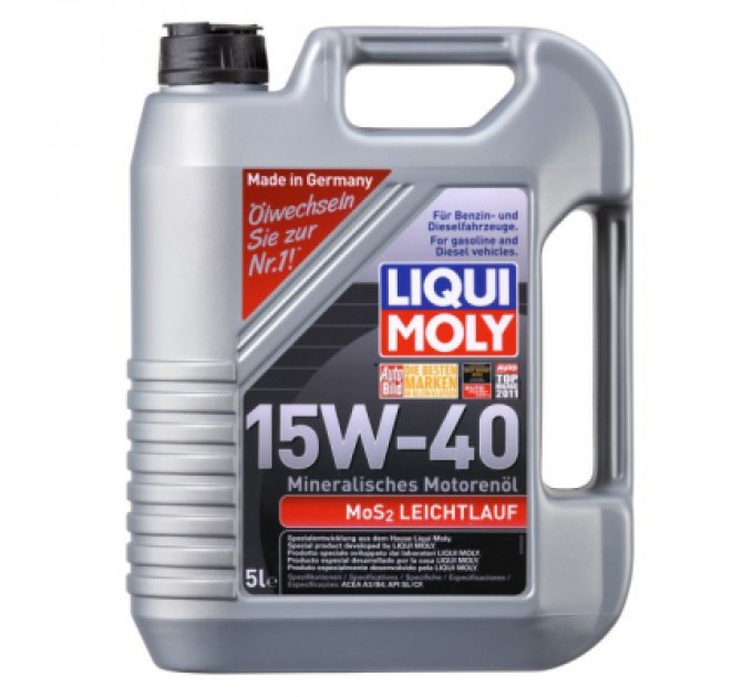 Моторна олива Liqui Moly MoS2 Leichtlauf SAE 15W-40 5л. (2571)