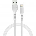 Дата кабель USB 2.0 AM to Lightning 1.2m AL-CBCOLOR-L1WT White ACCLAB (1283126518225)