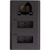 Зарядний пристрій для фото PowerPlant GoPro SPCC1B with display 2 slots (CH980253)