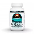 Мінерали Source Naturals Магній Бісгліцинат, Magnesium Bis-Glycinate, 60 таблеток (SN2131)