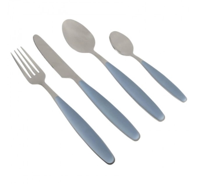 Набір туристичного посуду Gimex Cutlery Colour 16 Pieces 4 Person Blue (6910171)