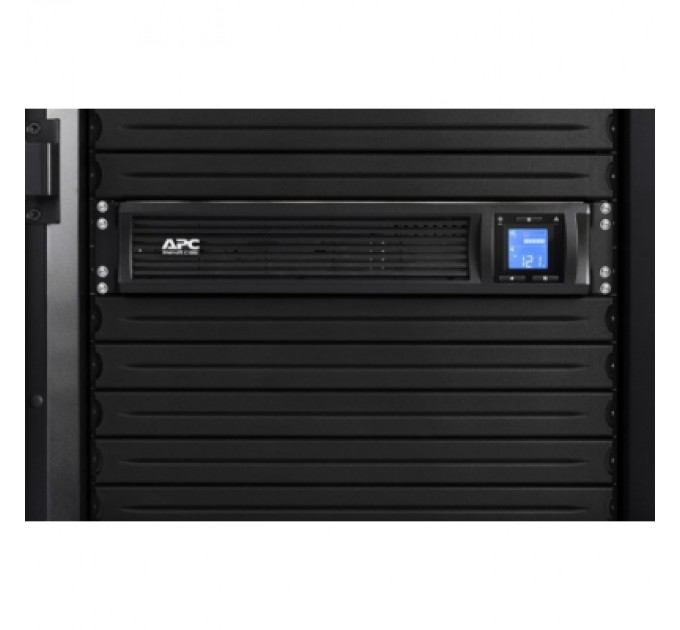 Пристрій безперебійного живлення APC Smart-UPS C 1000VA LCD RM 2U with SmartConnect (SMC1000I-2UC)