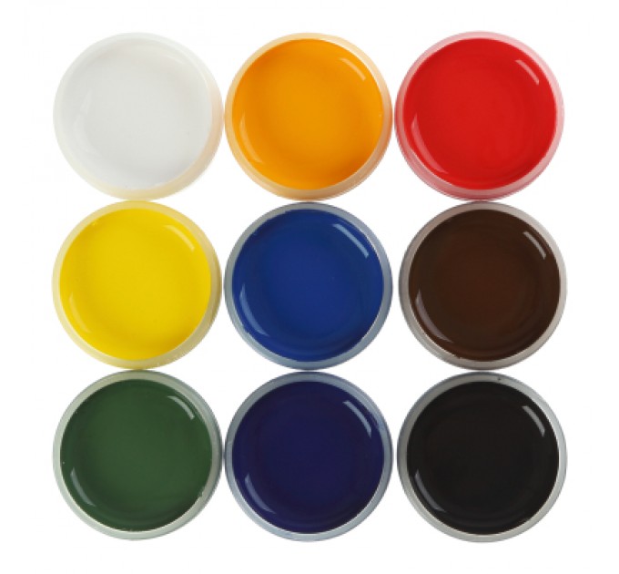 Гуашеві фарби ZiBi KIDS Line -2 9 кольорів х 20 мл (ZB.6611)