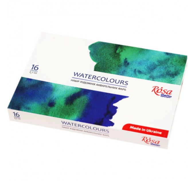 Акварельні фарби Rosa Studio 16 кольорів (4823098518044)