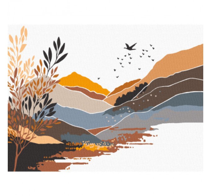 Картина по номерам Rosa Star Загадковий пейзаж 15 х 20 см з мольбертом (4823098540540)