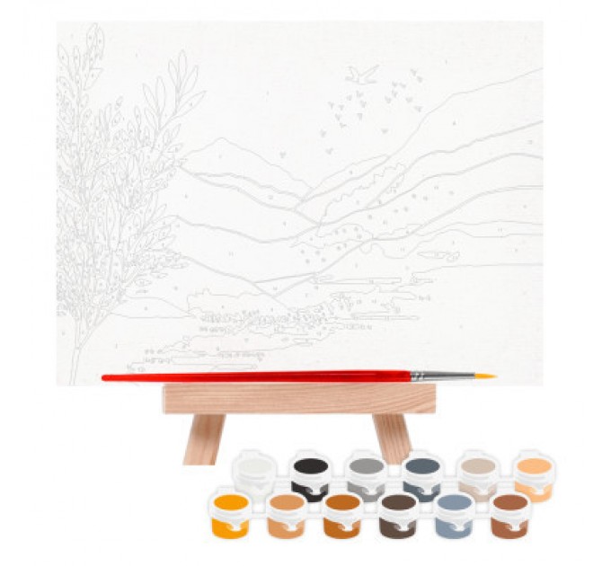 Картина по номерам Rosa Star Загадковий пейзаж 15 х 20 см з мольбертом (4823098540540)