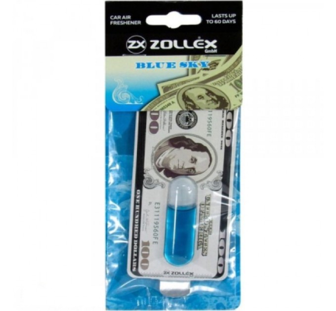 Ароматизатор для автомобіля Zollex Dollar Blue sky (3929852)