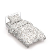 Постільна білизна Home Line Вензель шоколад бязь полуторний (161416)