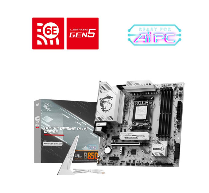 MSI Материнська плата AMD B850 SAM5 MATX B850M GAMING PLUS WIFI6E MSI