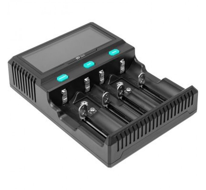 Зарядний пристрій для акумуляторів PowerPlant PP-A4 (Ni-MH,Cd,Li-ion,LiFePO4 / input AC 100V-240V DC 12V) (AA620173)