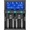 Зарядний пристрій для акумуляторів PowerPlant PP-A4 (Ni-MH,Cd,Li-ion,LiFePO4 / input AC 100V-240V DC 12V) (AA620173)