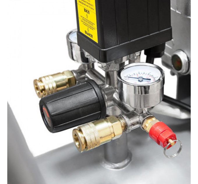 Компресор Sigma двоциліндровий 2.5кВт 455л/хв 10бар 50л (2 крана) (7043721)