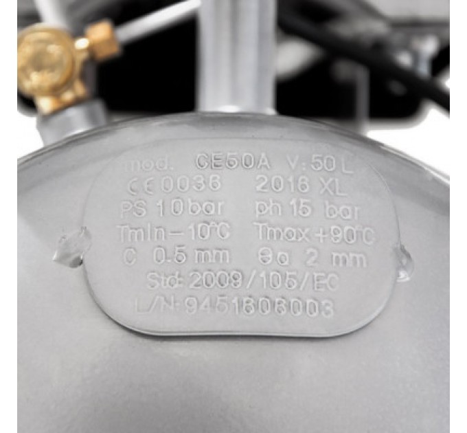 Компресор Sigma двоциліндровий 2.5кВт 455л/хв 10бар 50л (2 крана) (7043721)