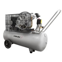 Компресор Sigma двоциліндровий ремінний 2.5кВт 396л/хв 10бар 100л (2 крана) (7044151)