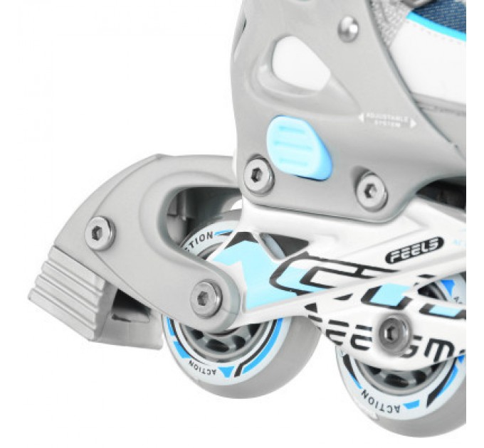 Роликові ковзани Action Kire Блакитні 33-36 (PW-126B-13-2BLUE/33-36)