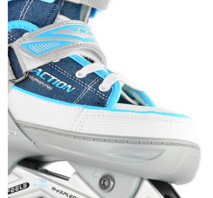 Роликові ковзани Action Kire Блакитні 33-36 (PW-126B-13-2BLUE/33-36)