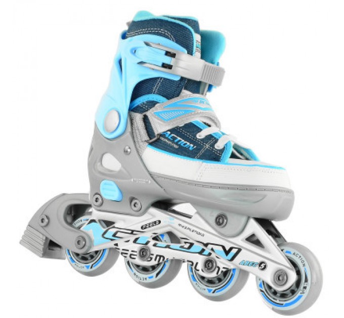Роликові ковзани Action Kire Блакитні 33-36 (PW-126B-13-2BLUE/33-36)