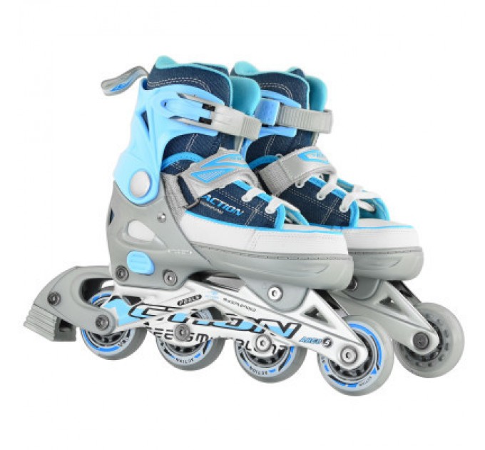 Роликові ковзани Action Kire Блакитні 33-36 (PW-126B-13-2BLUE/33-36)