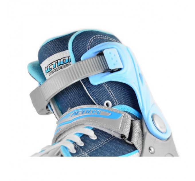 Роликові ковзани Action Kire Блакитні 37-40 (PW-126B-13-2BLUE/37-40)