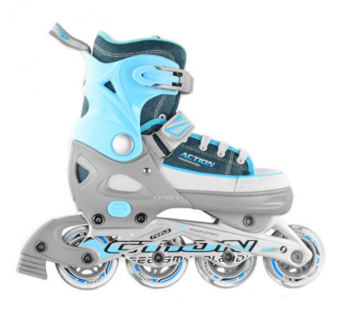 Роликові ковзани Action Kire Блакитні 37-40 (PW-126B-13-2BLUE/37-40)