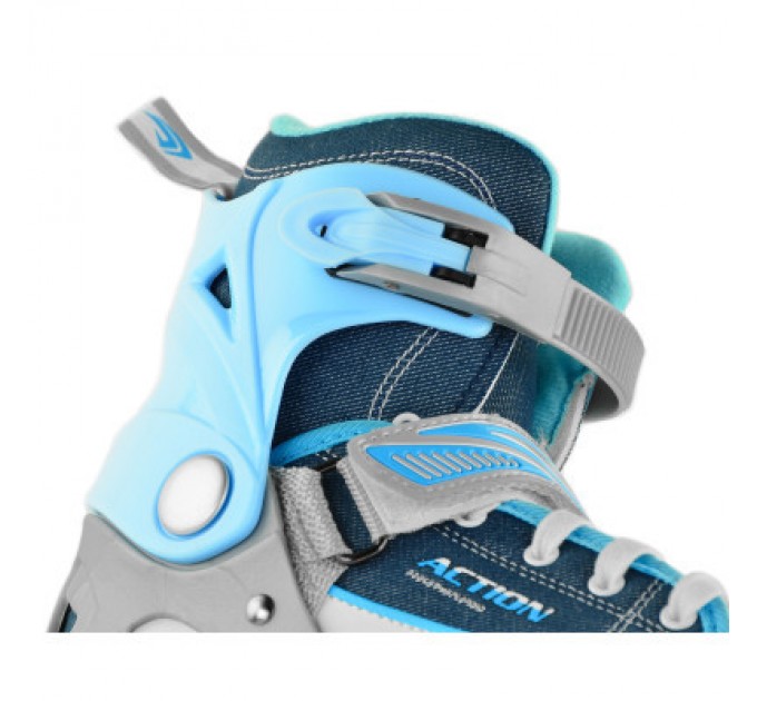 Роликові ковзани Action Kire Блакитні 37-40 (PW-126B-13-2BLUE/37-40)